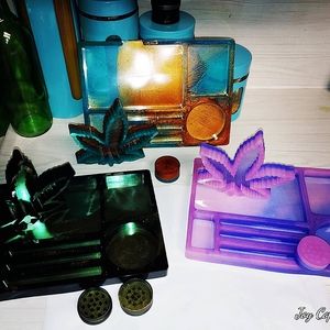 JoyRide74 Resin Rolling Tray Sets. Can make about any color.